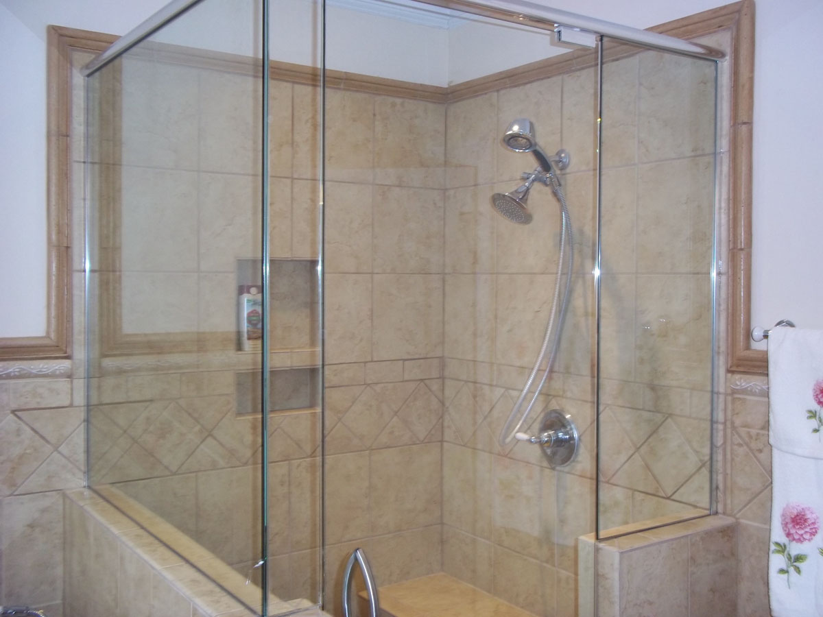 Bathroom Shower Knee Wall Vanity